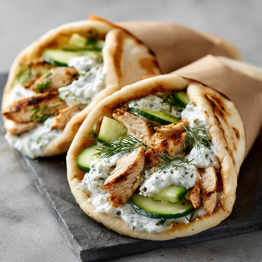 Greckie Gyros z Kurczaka z Kremowym Tzatziki z Fety - detail 1