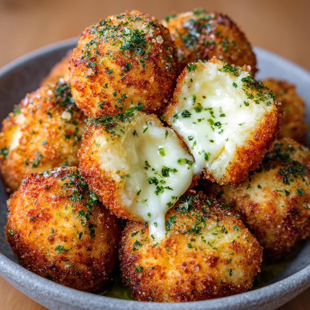 Kulki serowe z parmezanem i mozzarellą - detail 1