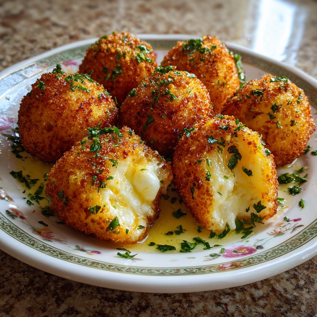 Kulki serowe z parmezanem i mozzarellą