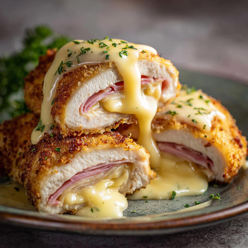 Kurczak Cordon Bleu z Sosem Serowym