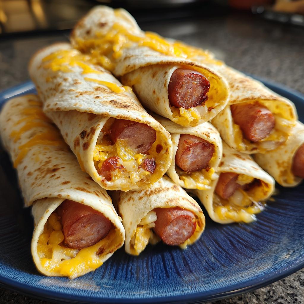 Zapiekane Hot Dogi w Tortilli - detail 1