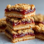 Batoniki z masłem orzechowym i dżemem