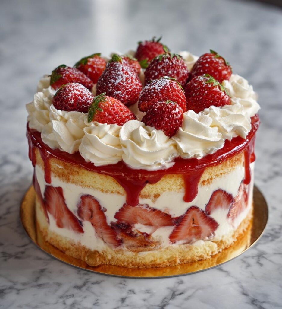 Ciasto Truskawkowe z Kremem
