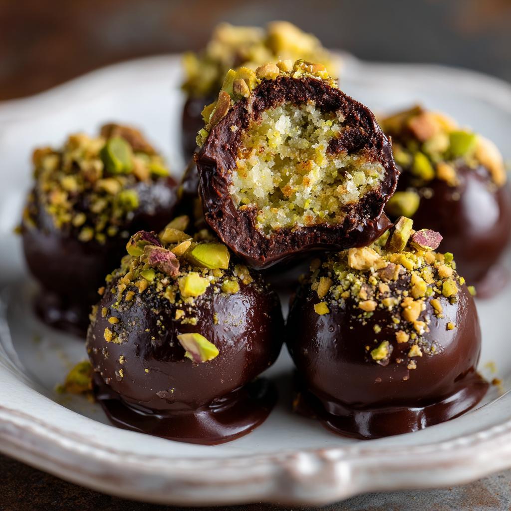 Czekoladowe Kulki z Farszem Kunefe i Pistacjami - detail 1