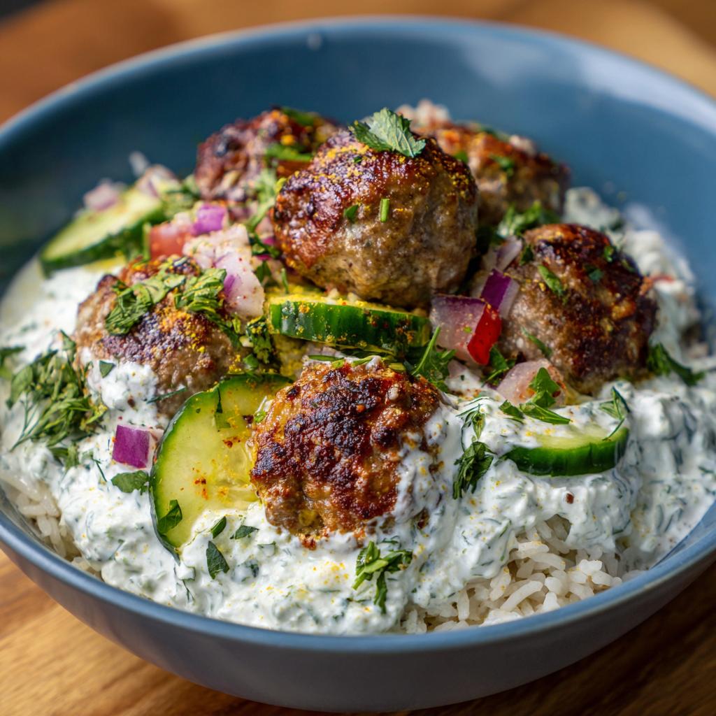 Greckie Klopsiki z Tzatziki