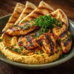 Grillowany Kurczak z Hummusem i Pitą