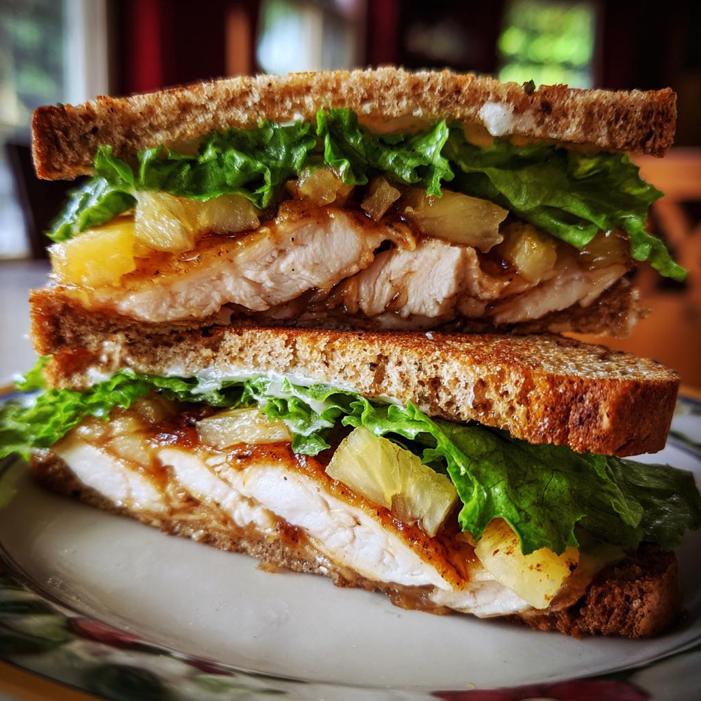 Kanapka z Kurczakiem i Ananasem