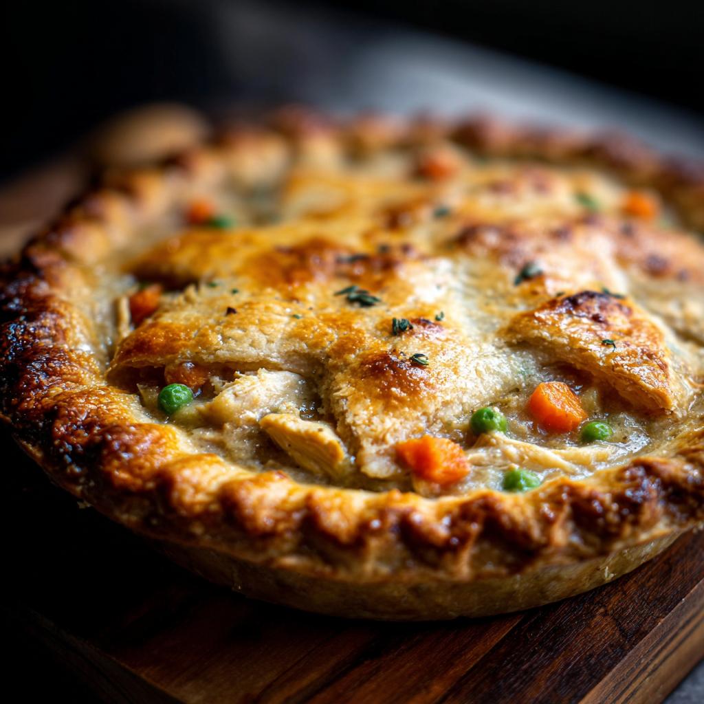 Klasyczna Tarta z Kurczakiem