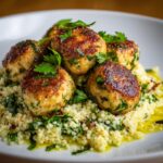 Klopsiki z Kurczaka z Ziołami z Kaszą Kuskus