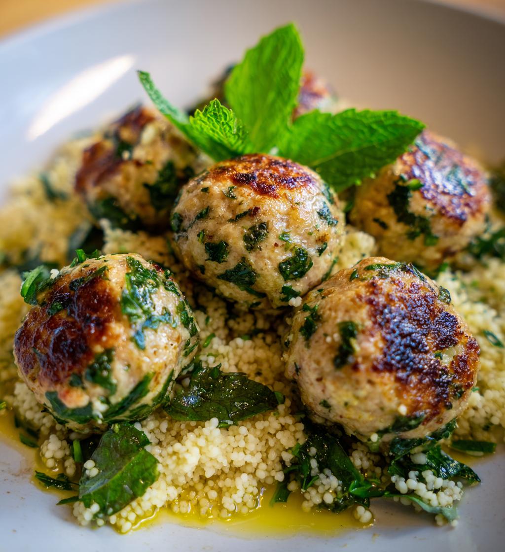 Klopsiki z Kurczaka z Ziołami z Kaszą Kuskus - detail 2