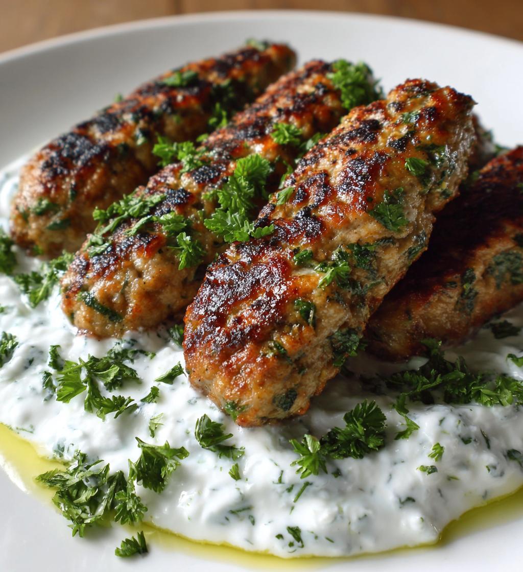 Kofta z Kurczaka z Sosem Jogurtowym - detail 1