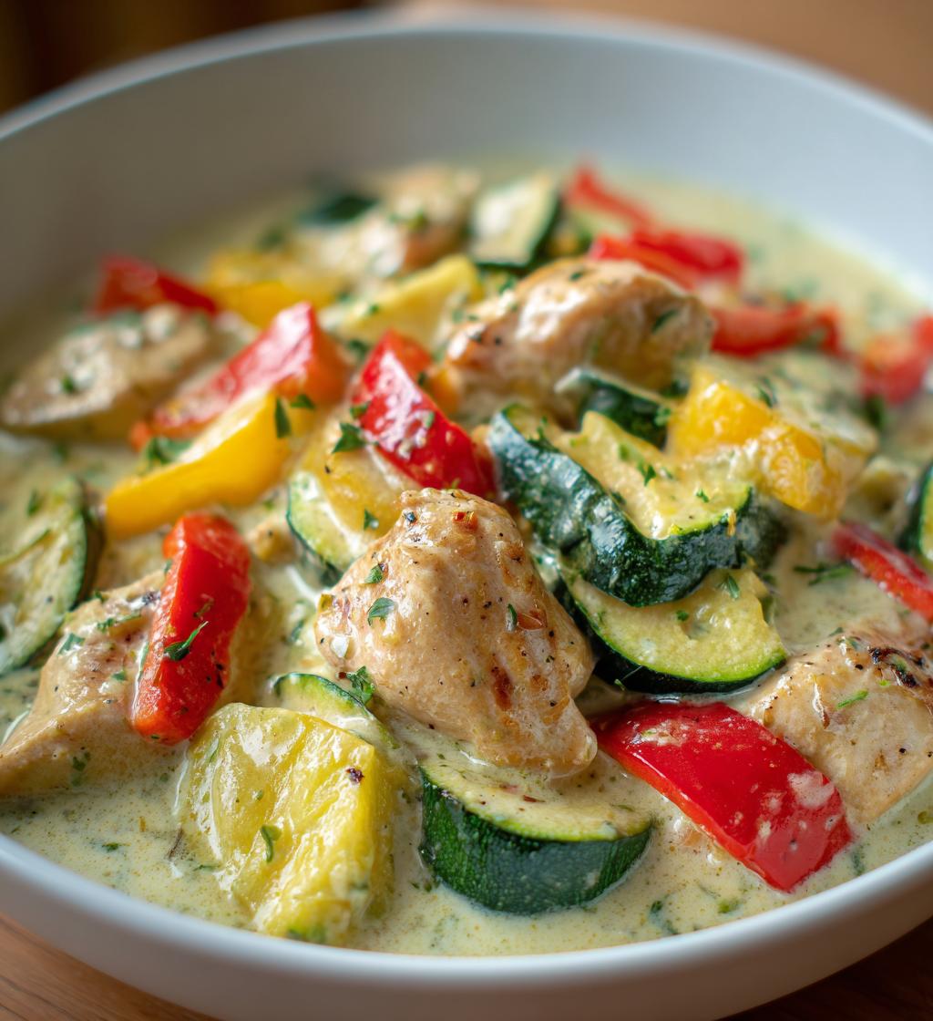 Kremowy Kurczak z Papryką i Cukinią - detail 1