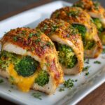 Kurczak Faszerowany Brokułami i Serem