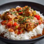 Kurczak w Sosie z Ryżem