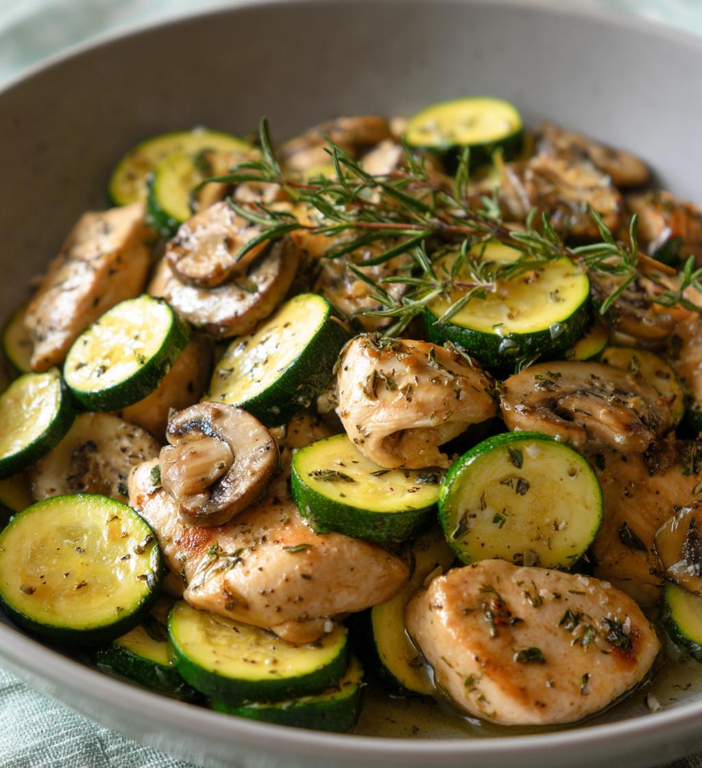 Kurczak z Grzybami i Cukinią - detail 1