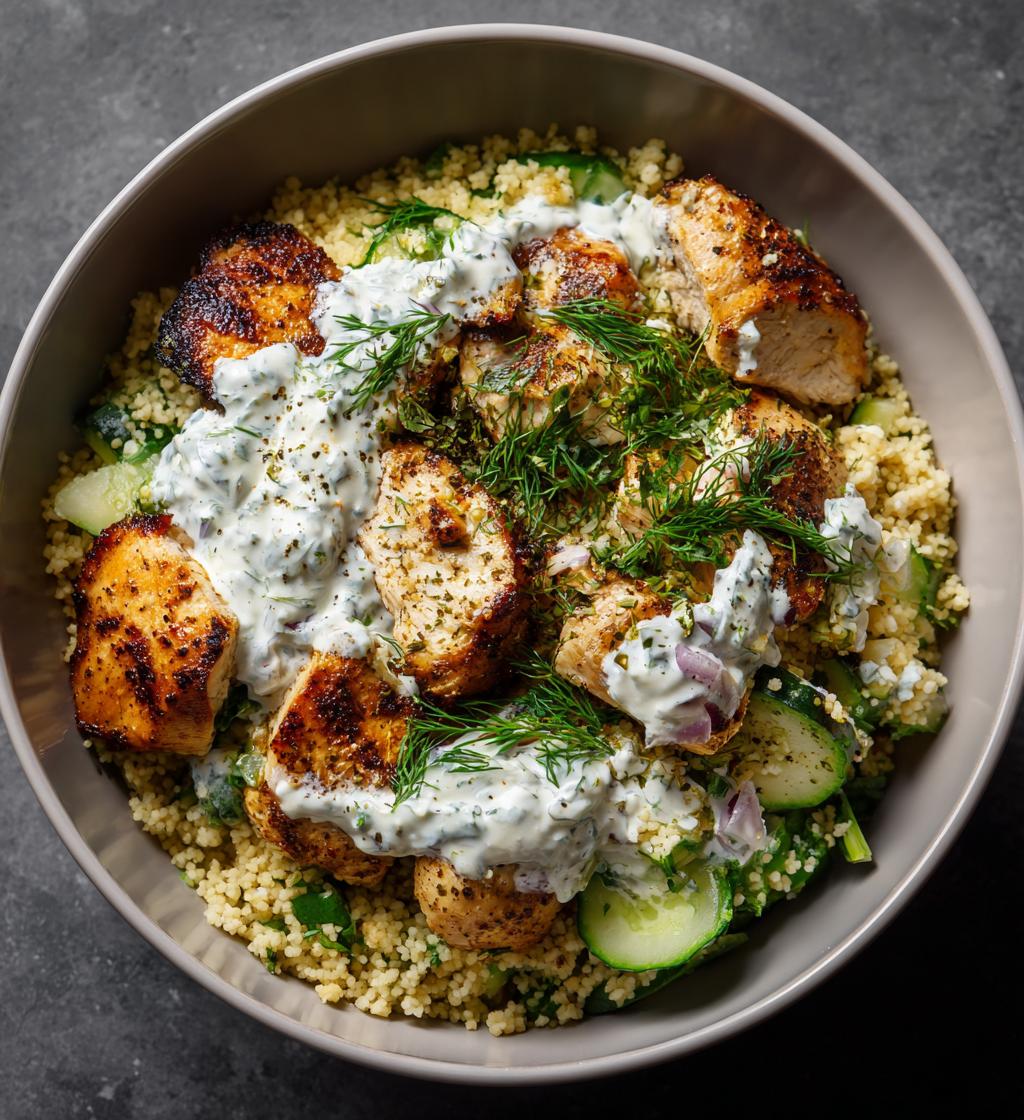 Kurczak z Ziołami i Miski Kuskusowe z Tzatziki - detail 1