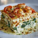 Lasagne z Krewetkami i Białym Sosem