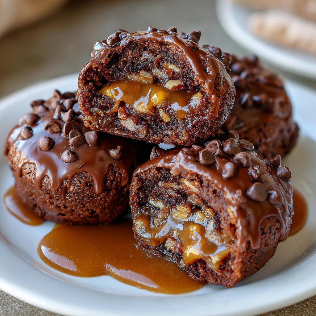 Pecan Pie Brownie Bombs - detail 1