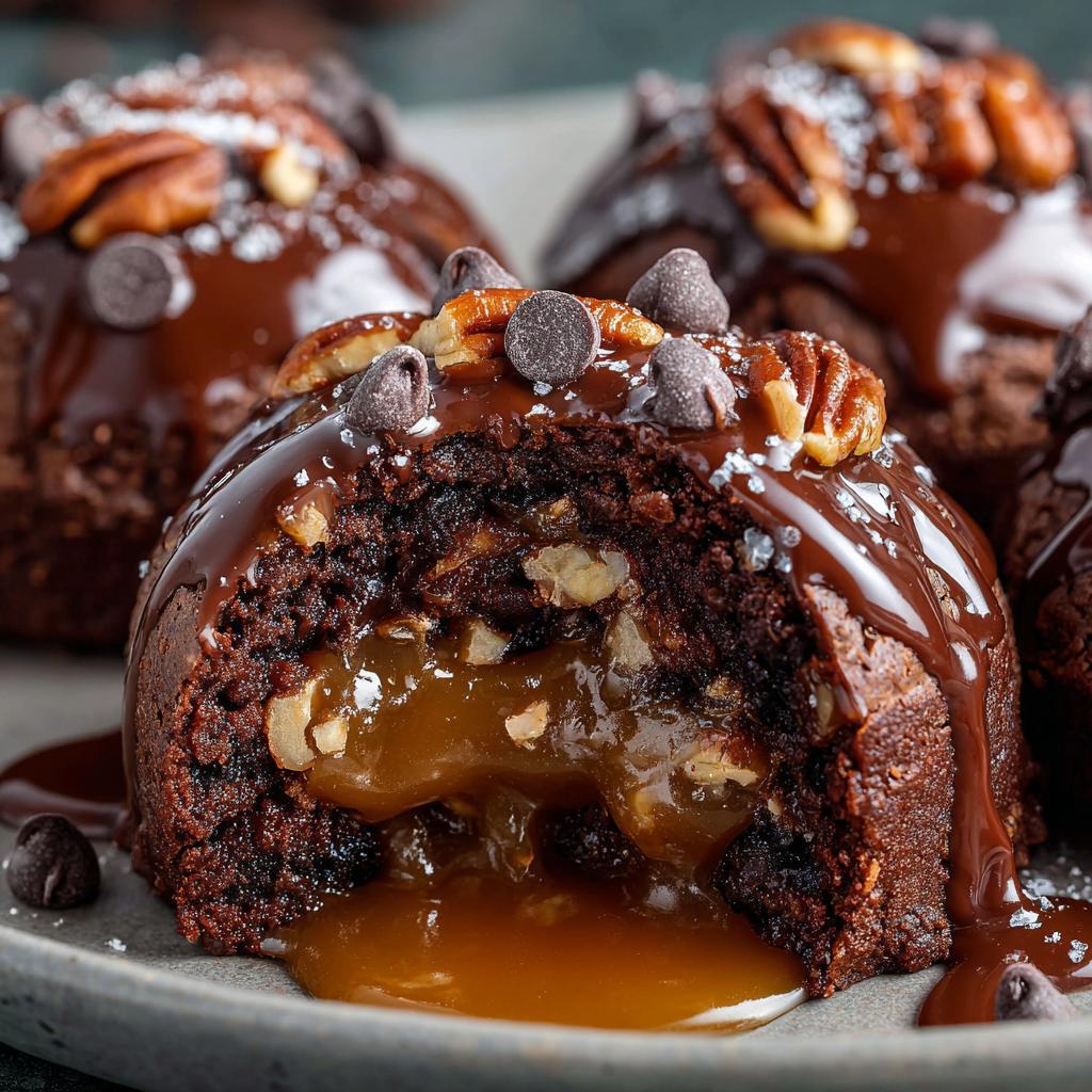 Pecan Pie Brownie Bombs