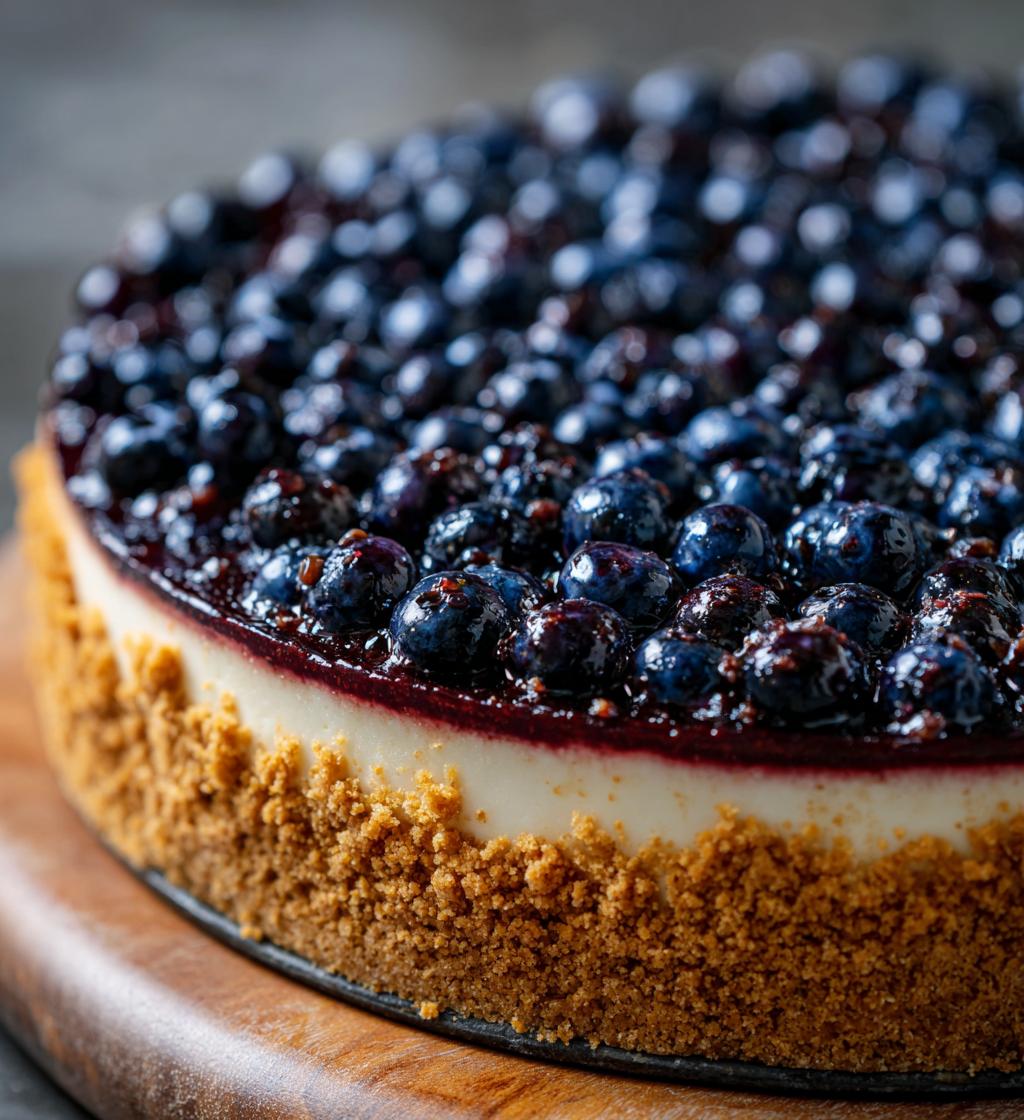 Sernik na zimno z borówkami - detail 1