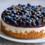 Sernik na zimno z borówkami