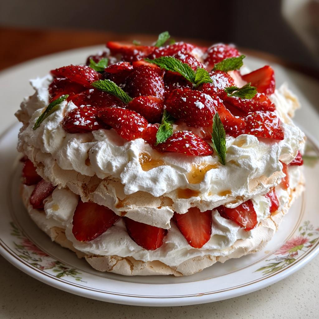 Tort Pavlova z Truskawkami - detail 1