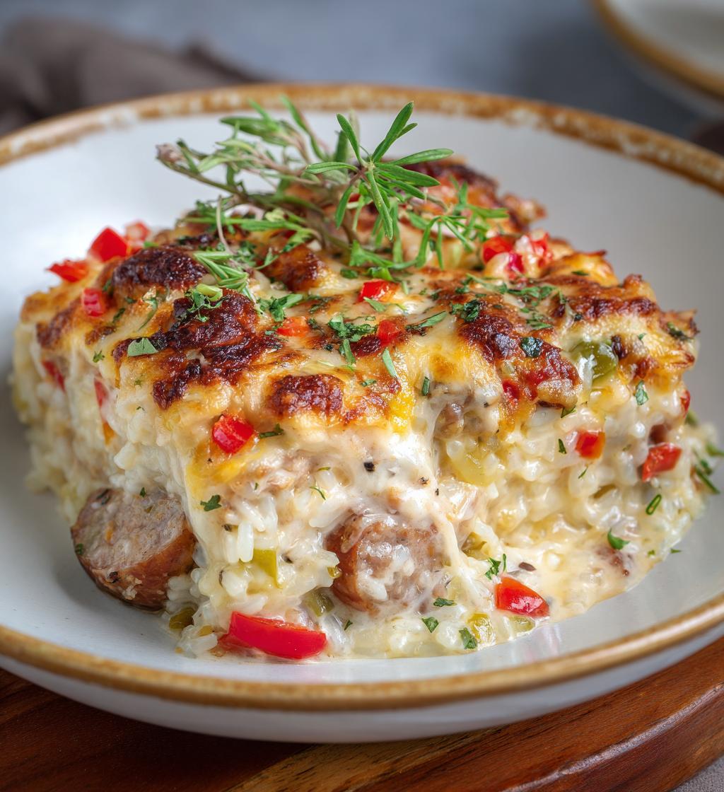 Zapiekanka z kurczakiem i kiełbasą - detail 1