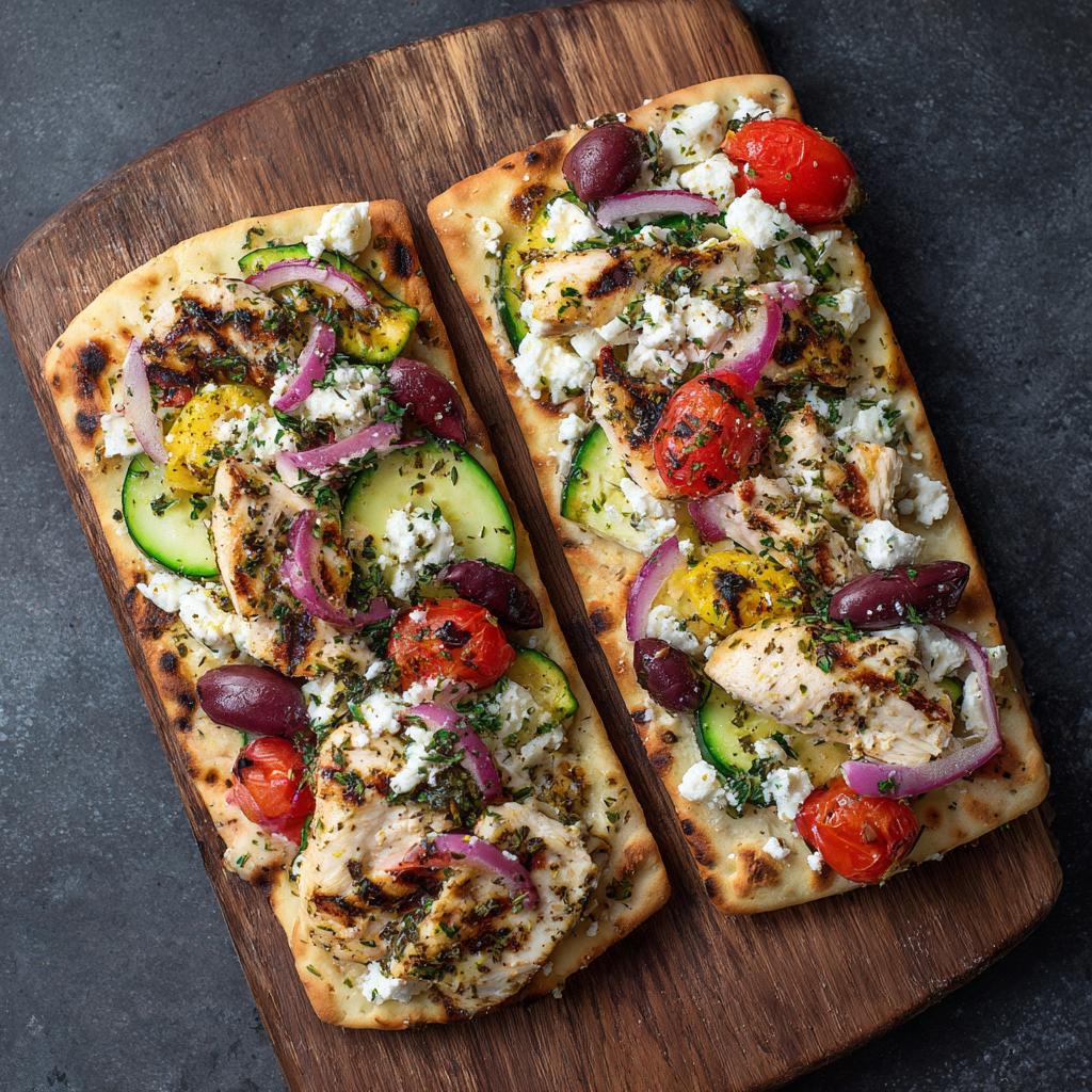 Śródziemnomorskie Placki z Kurczakiem i Warzywami - detail 1