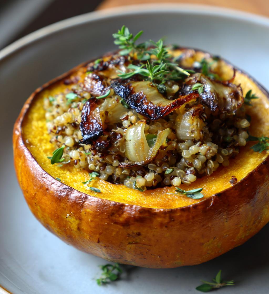 Dynia faszerowana kaszą gryczaną