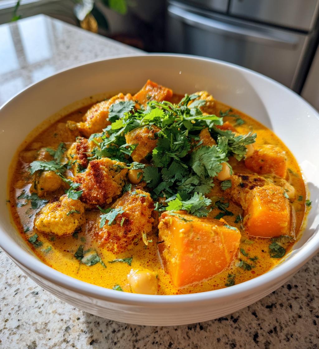 Dyniowe curry z ciecierzycą