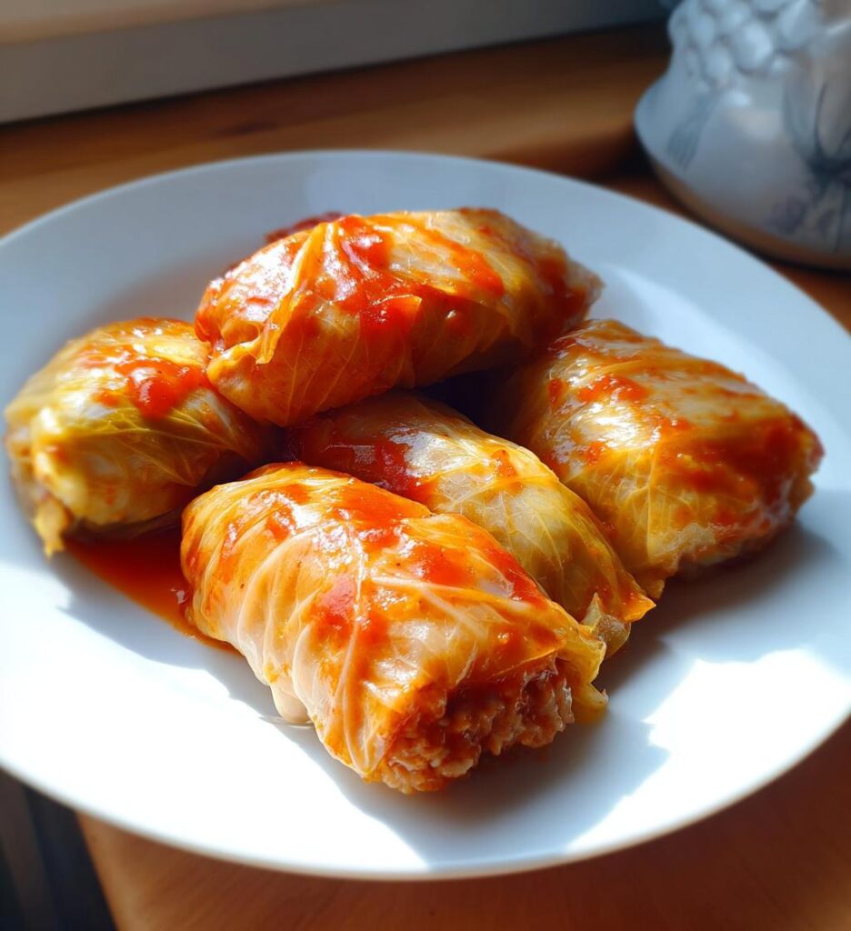Gołąbki (kapusta faszerowana mięsem i ryżem)