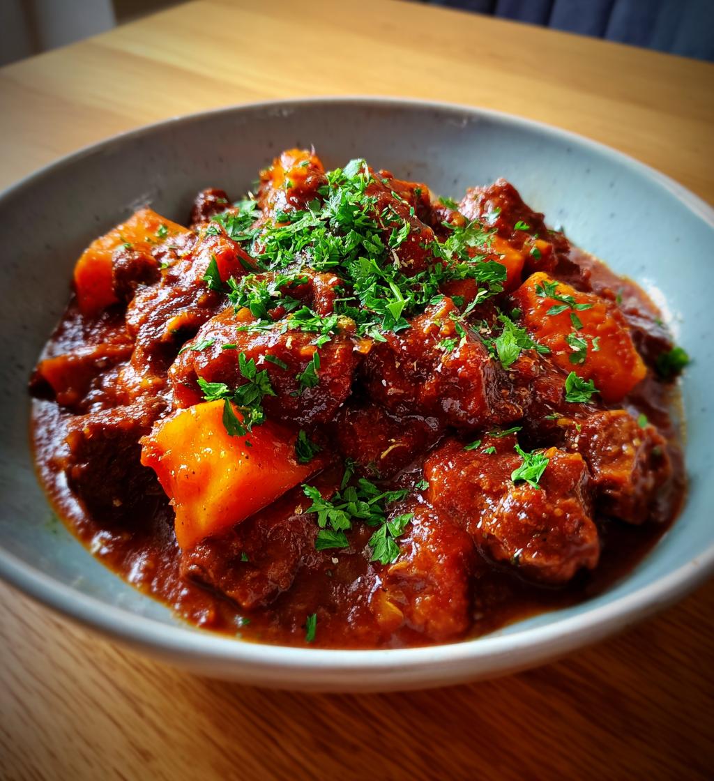 Gulasz z dynią i wołowiną