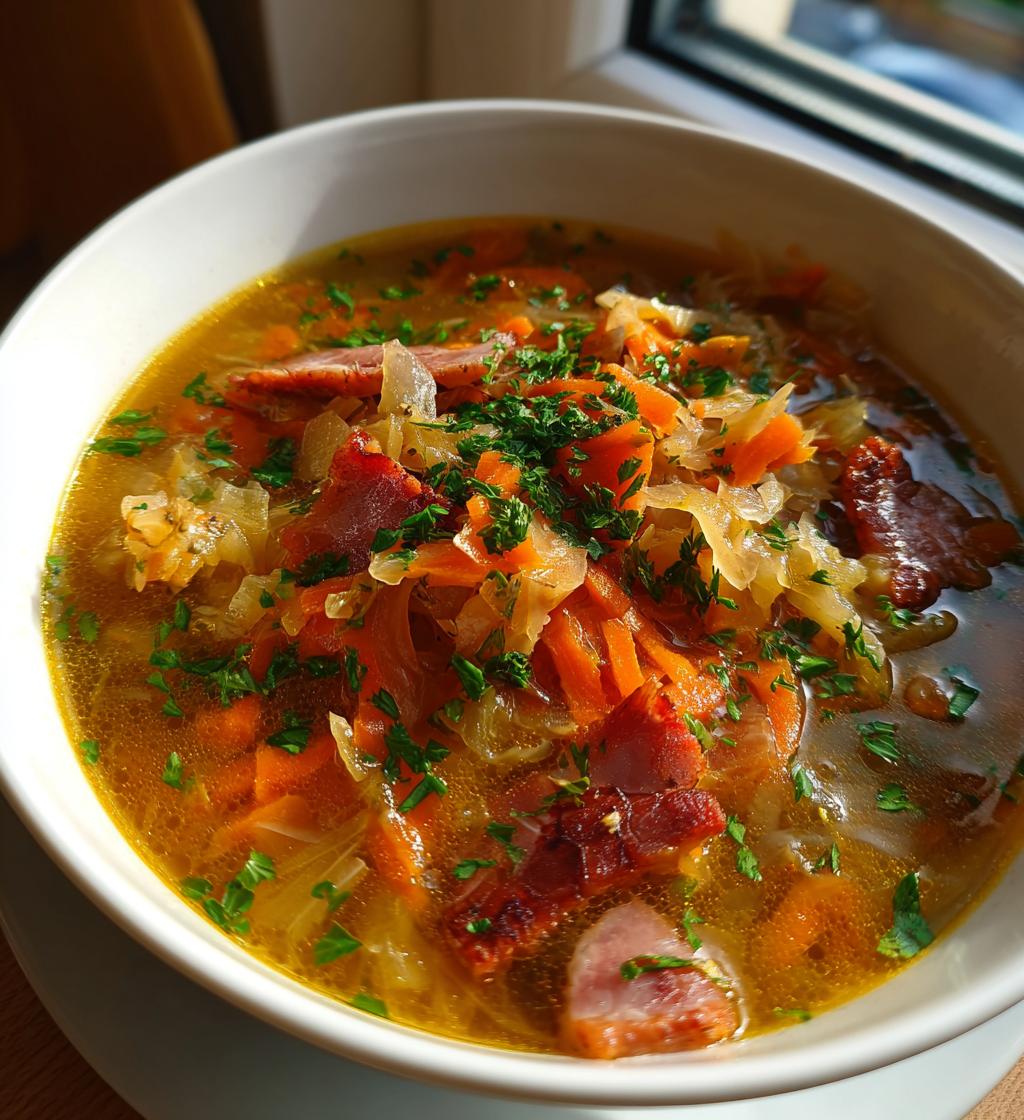 Kapuśniak (zupa z kiszonej kapusty)