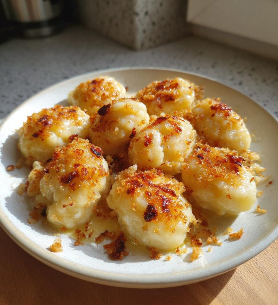 Kopytka z masłem i bułką tartą