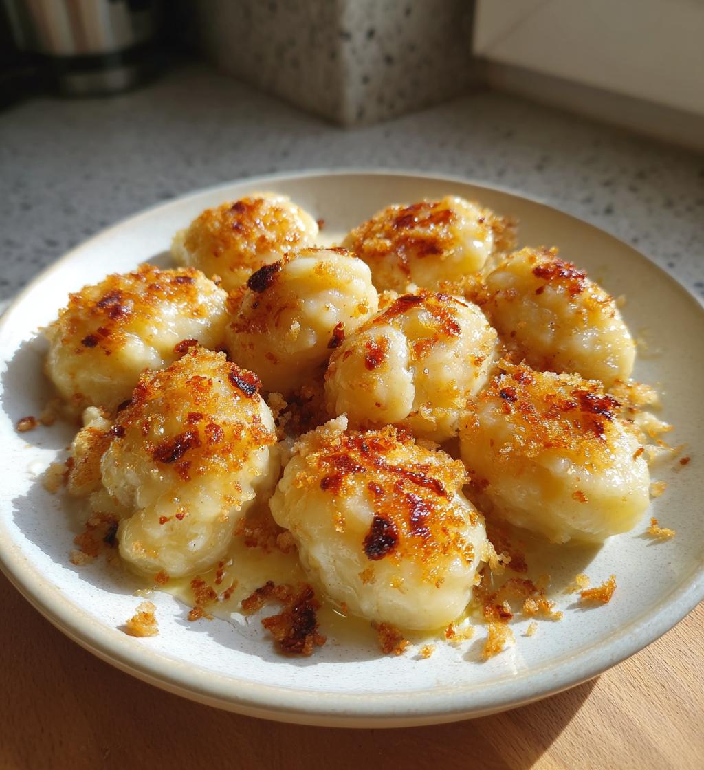 Kopytka z masłem i bułką tartą