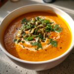 Krem z dyni z mlekiem kokosowym