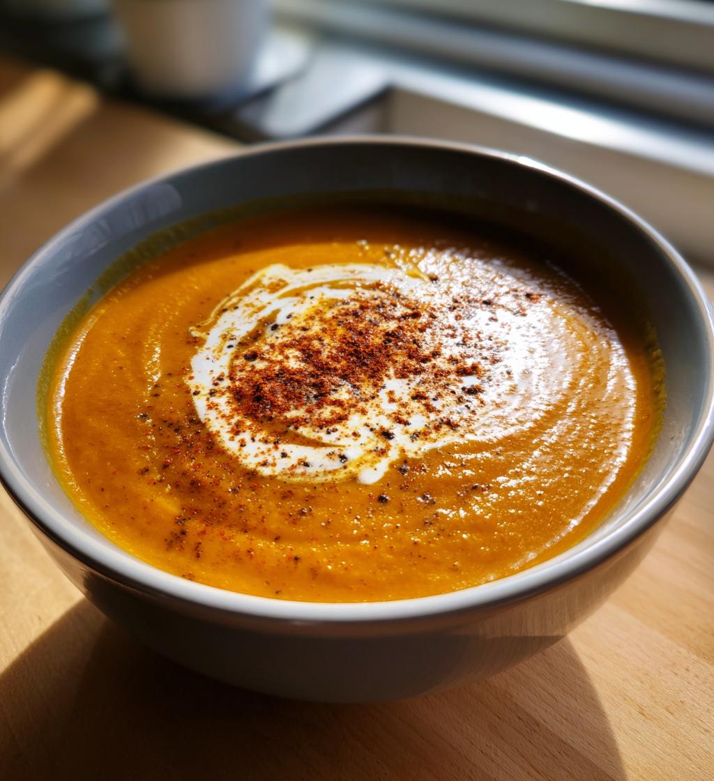 Zupa krem z dyni i marchwi