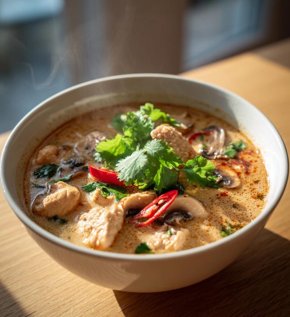 zupa tajska z kurczakiem