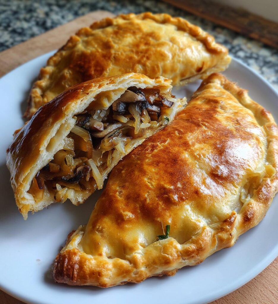 Paszteciki z kapustą i grzybami