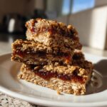 batony z maslem orzechowym i dzemem