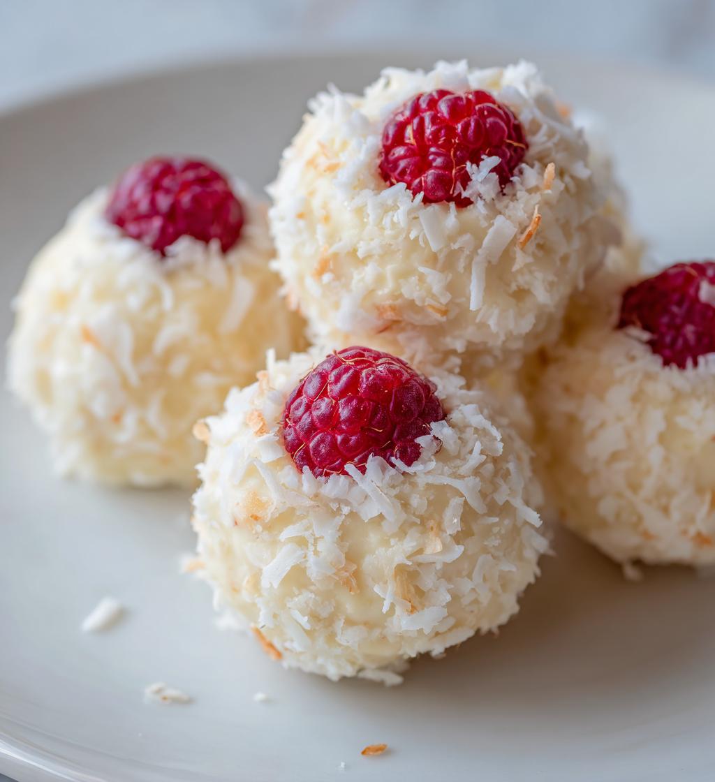 biale czekoladowe kulki sernikowe z malinami odkryj przepis