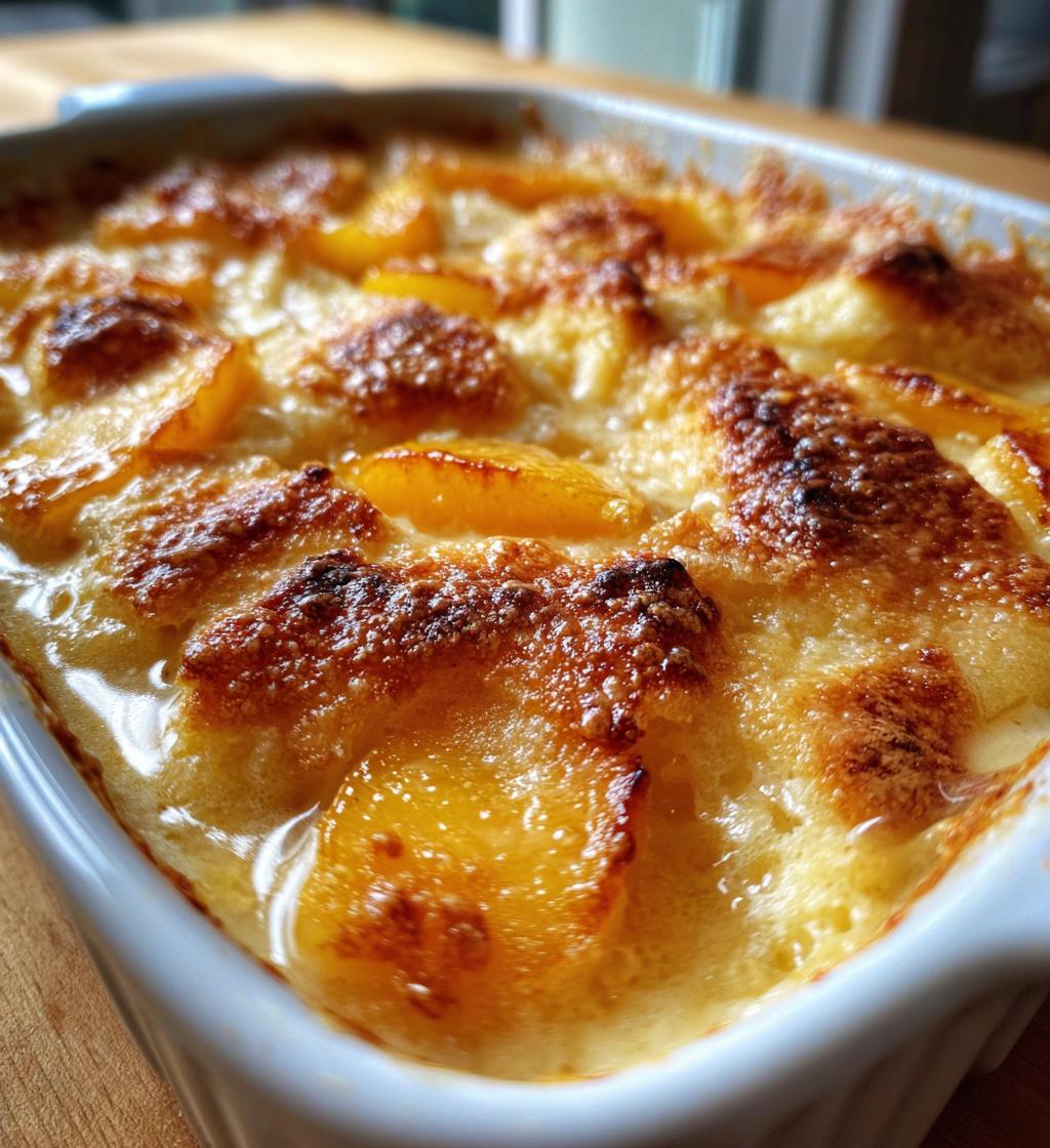 brzoskwiniowy cobbler przepis deser z brzoskwiniami