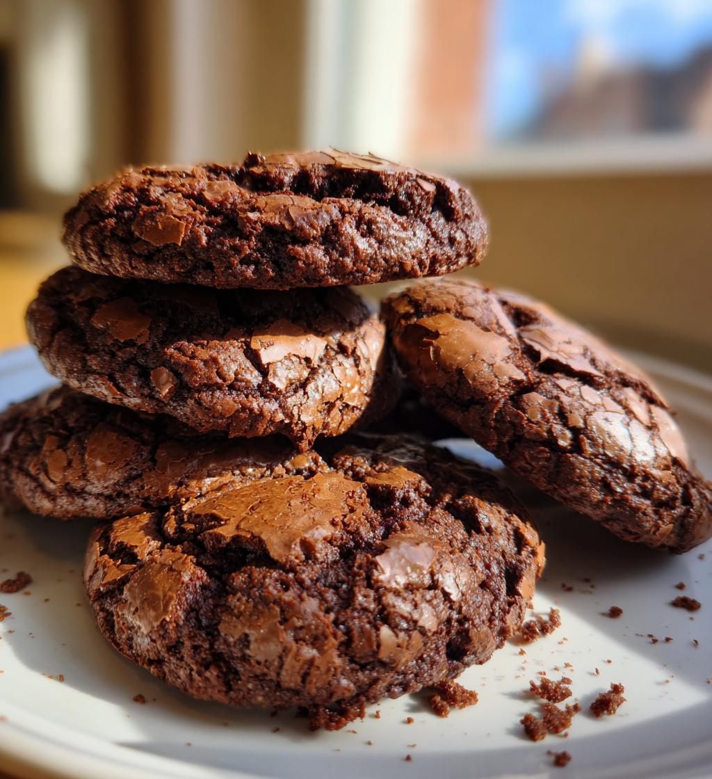 ciasteczka czekoladowe z popekana skorka