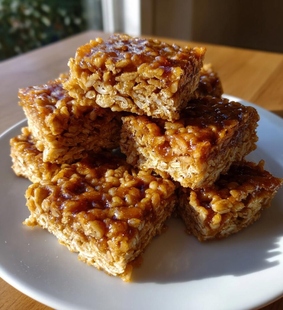 crispy rice peanut butter treats przepis