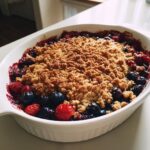 crumble z mieszanych jagod