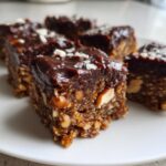 czekoladowo orzechowe batony bez pieczenia