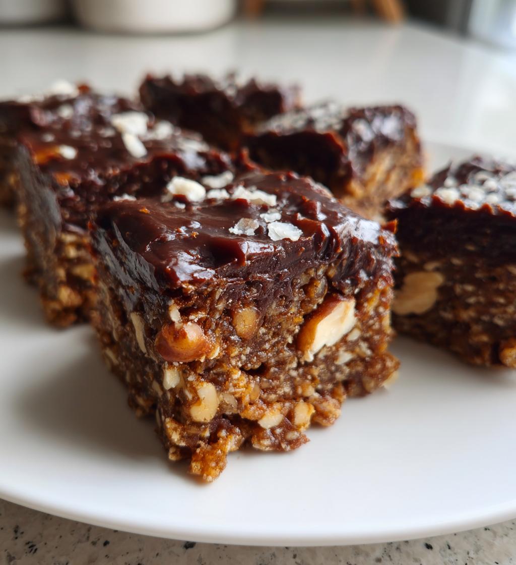czekoladowo orzechowe batony bez pieczenia