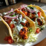 grillowane chicken gyros tacos z jogurtem mietowym
