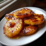 grillowany ananas z miodem przepis deser