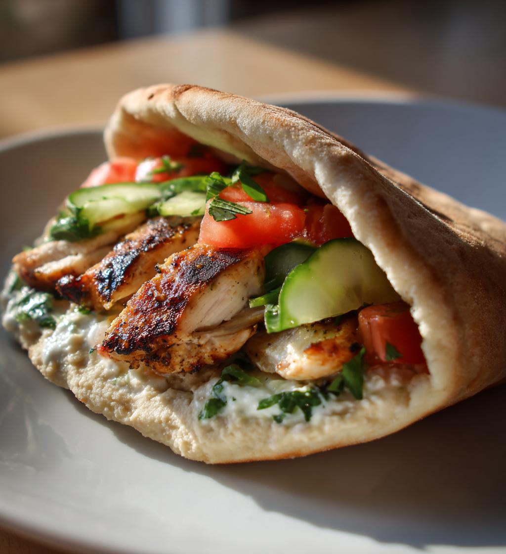 grillowany kurczak z hummusem i pita odkryj smak